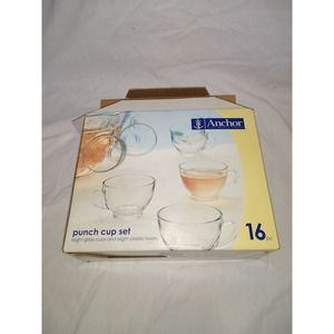 New in box anchor Hocking punch cup set